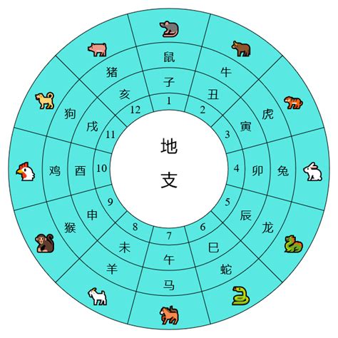 天干地支圖|天干和地支｜香港天文台(HKO)｜曆